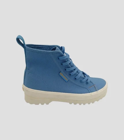 Superga 2341 Alpina Tape Lettering - Blue Dk Ocra