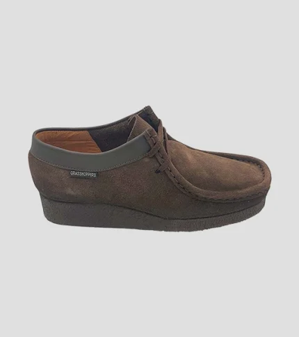 Grasshoppers; Suede Denver; Casual Dark Brown Lace Up
