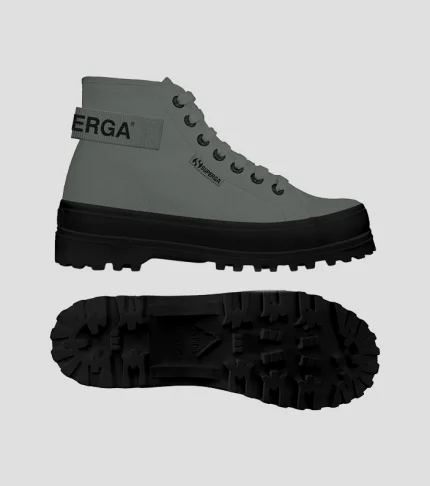 Superga 2341 Alpina Tape - Grey Greenish Black