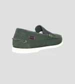 Sebago Frank Boat Flesh Out - Green Dk Depths