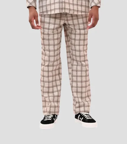 Dickies Quincy Check Trouser Stone