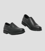 Mens Bronx; Leather Street; Casual Black Slip On