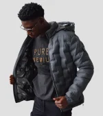 Pure Premium Flight Jacket Grey+Silver - Image 2