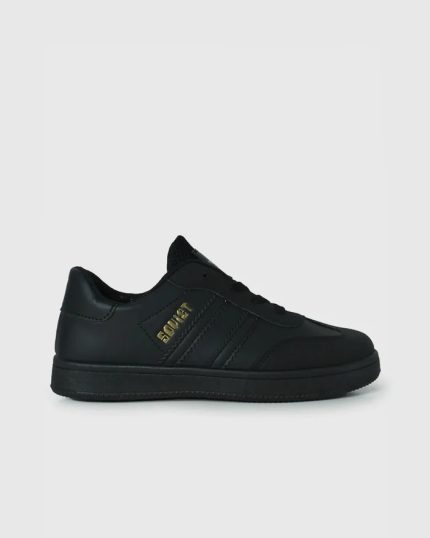 Soviet Youth Isla - Low Cut Pu Sneaker - Black Mono