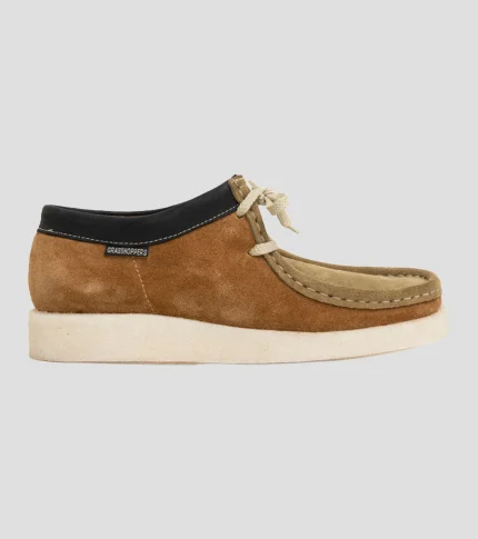 Grasshoppers Trent Suede Moccasins - Alge/Cider/Black