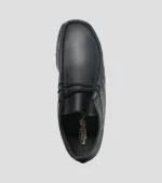Grasshoppers Leather Aston Casual Black Moccasins