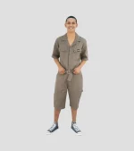 Samson Short Boiler Suit - Taupe