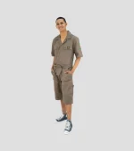 Samson Short Boiler Suit - Taupe - Image 2
