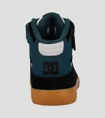 Dc Boys Pure High-Top Shoe - Black/Green/White - Image 2