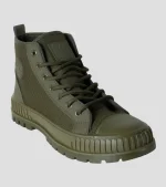 Soviet Prime S-1124 Men's Canvas Hi Cut Shoes - Olive/Green - Image 3