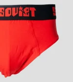 Soviet Mens Slate - Premium Brief Underwear - Black/Red - Image 2