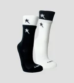 Soviet Blackbird - Cotton Socks - Black/White