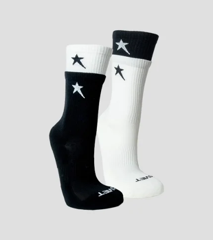 Soviet Blackbird - Cotton Socks - Black/White