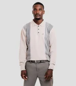 Brentwood Jasper Golfer Jersey - Stone/Grey