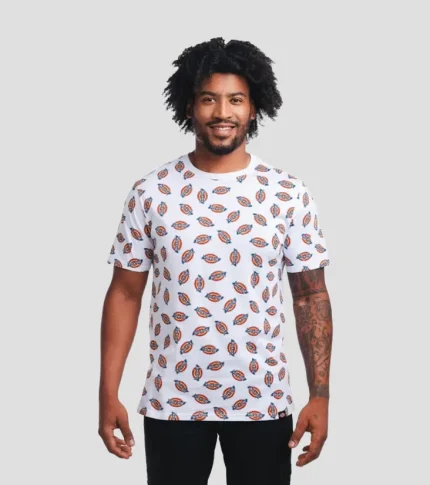 Dickies All Over Printed T Shirt -White