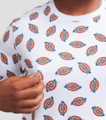 Dickies All Over Printed T Shirt -White - Image 3