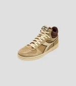Diadora Magic Basket Demi Cut Suede Leather Sneaker - Beige Croissant - Image 2
