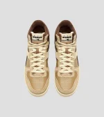 Diadora Magic Basket Demi Cut Suede Leather Sneaker - Beige Croissant - Image 4