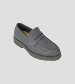Jonathan D Men's Penny Moc Grey Loafer
