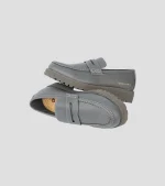 Jonathan D Men's Penny Moc Grey Loafer