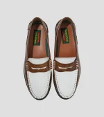 Dakotas Presley Hi-Shine Moc - Tan/White - Image 3