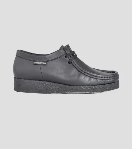 Grasshoppers Leather Taylor Casual Black Moccasins