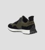 Urbanart Bellay 1 Faux Wax / Faux Suede – Black/Olive - Image 4