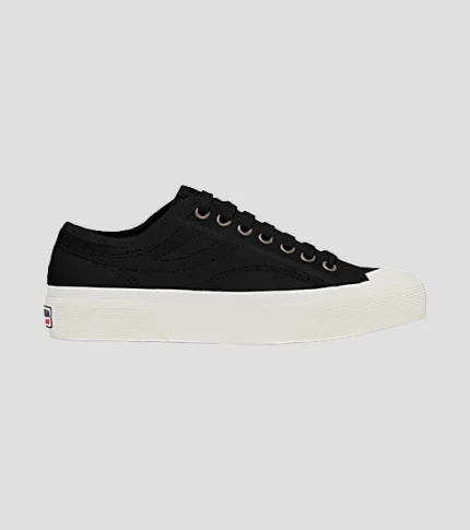 Superga 2750 Panatta Tumbled Leather - Black Favorio