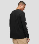 Big Rvca Long Sleeve Tee - Black - Image 4